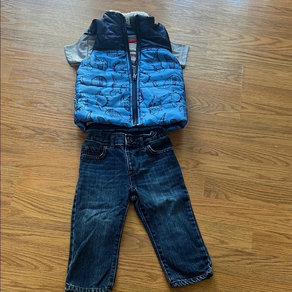 OshKosh B'gosh Blue and Gray Kids Matching Set